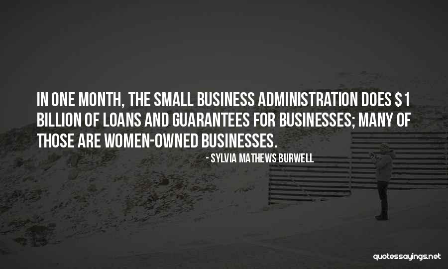 Business Loans Quotes By Sylvia Mathews Burwell