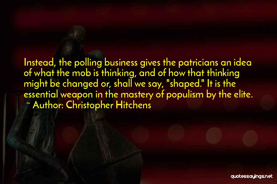 Business Mastery Quotes By Christopher Hitchens
