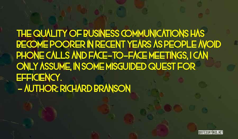 Business Meetings Quotes By Richard Branson