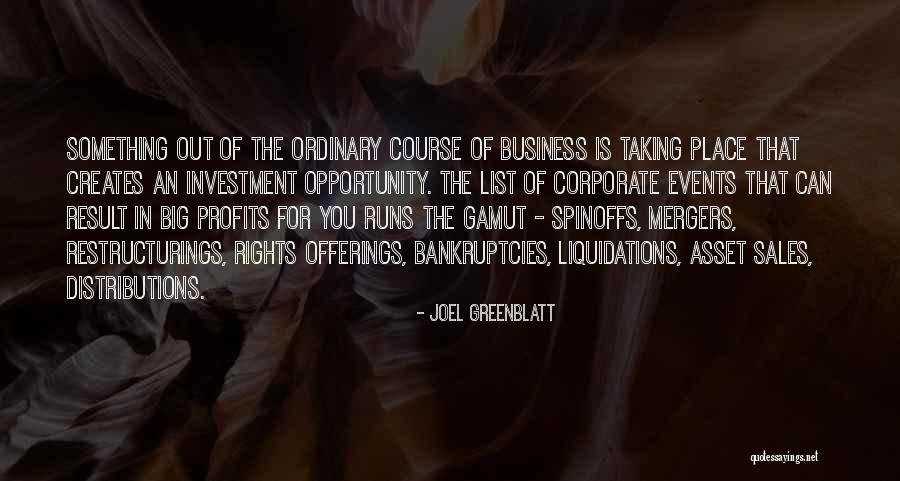 Business Mergers Quotes By Joel Greenblatt