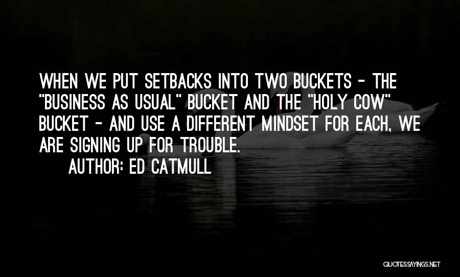 Business Mindset Quotes By Ed Catmull