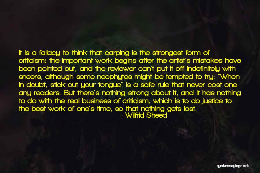 Business Mistakes Quotes By Wilfrid Sheed Business Mistakes Quotes By Wilfrid Sheed