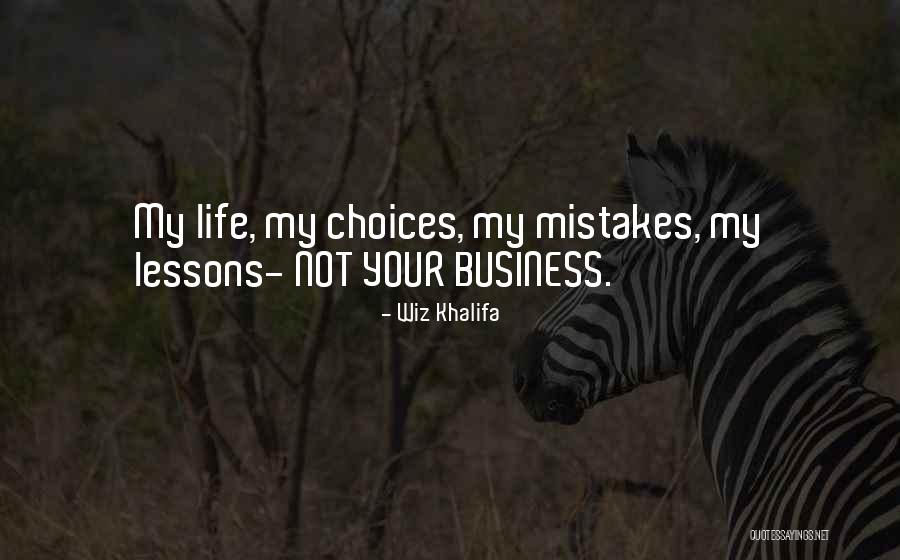 Business Mistakes Quotes By Wiz Khalifa Business Mistakes Quotes By Wiz Khalifa