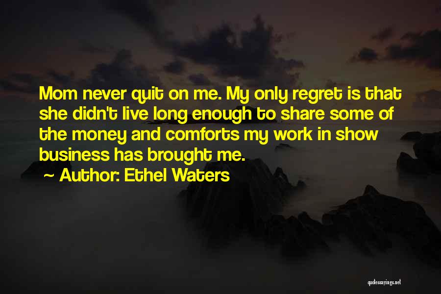 Business Mom Quotes By Ethel Waters