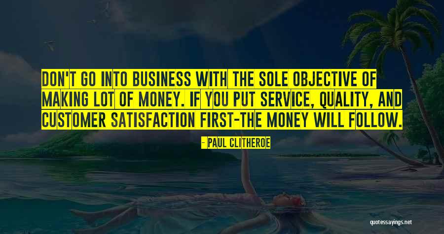 Business Objective Quotes By Paul Clitheroe