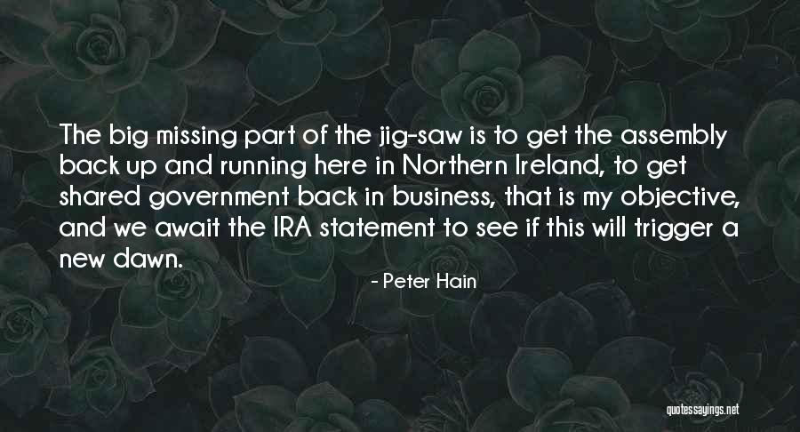 Business Objective Quotes By Peter Hain