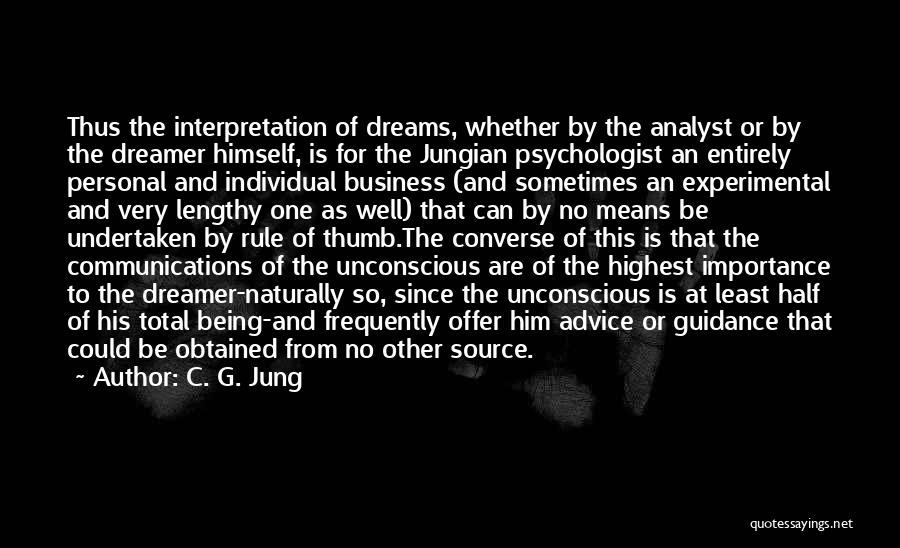 Business Offer Quotes By C. G. Jung