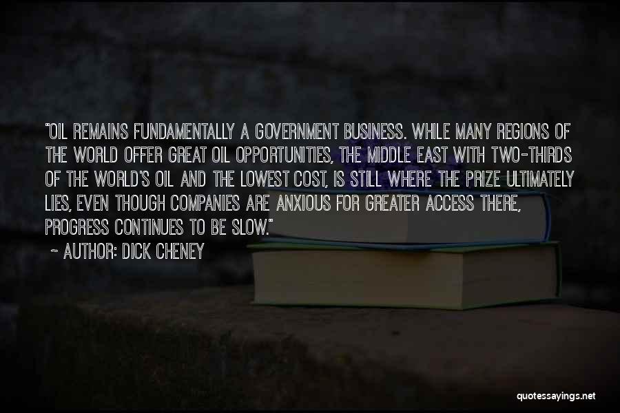 Business Offer Quotes By Dick Cheney