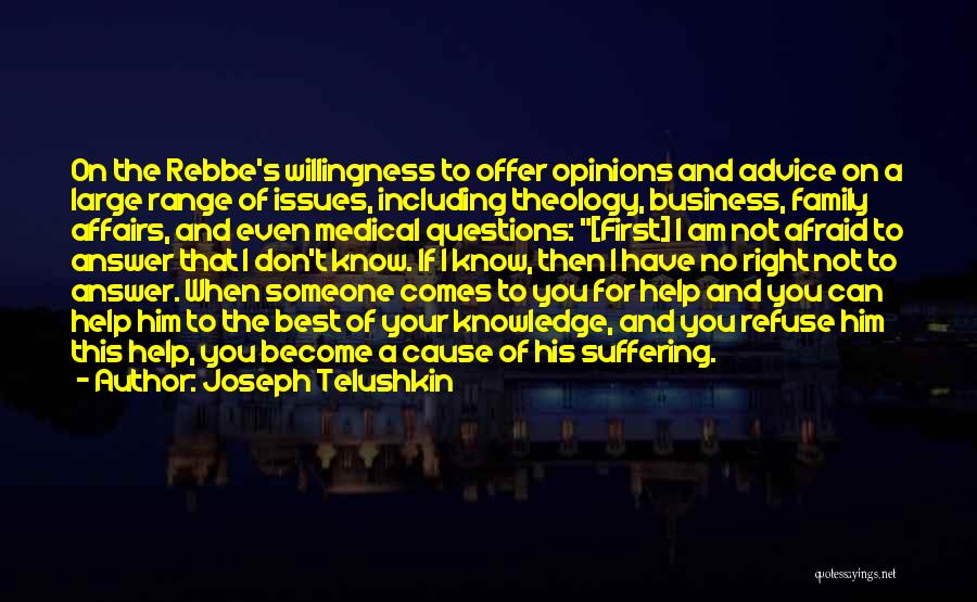 Business Offer Quotes By Joseph Telushkin