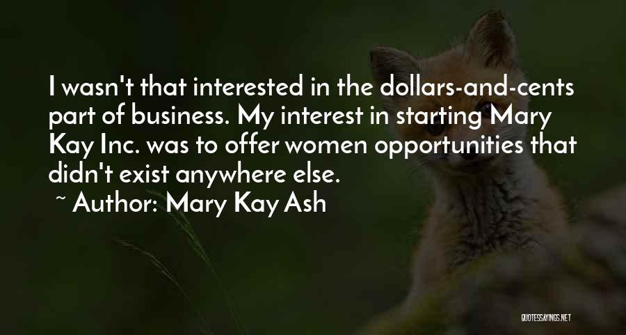 Business Offer Quotes By Mary Kay Ash