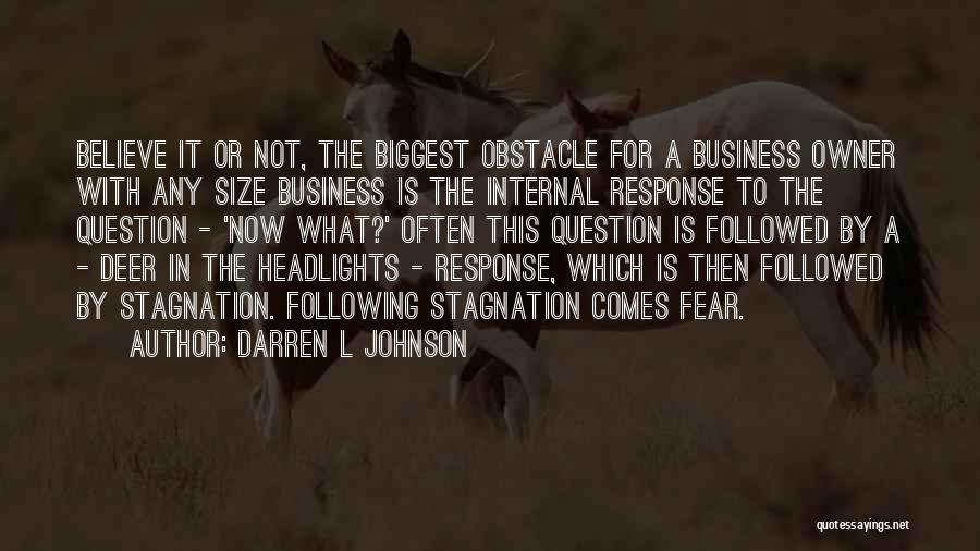 Business Owner Quotes By Darren L Johnson
