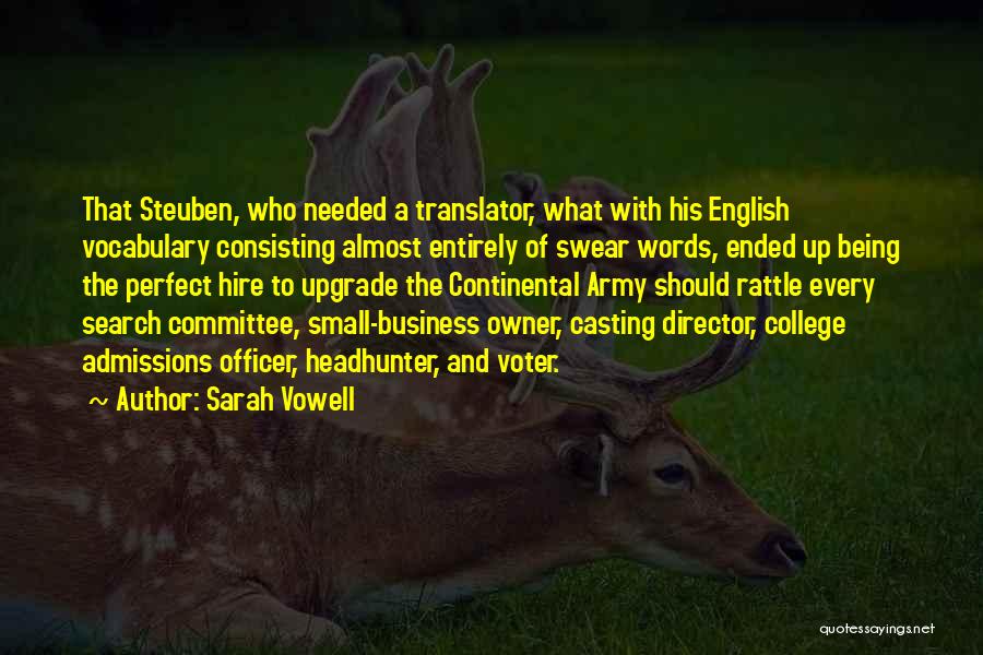 Business Owner Quotes By Sarah Vowell