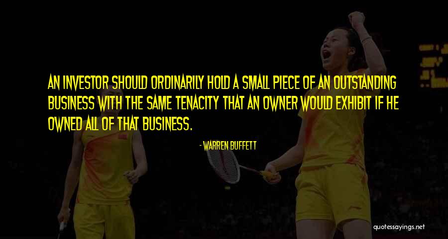 Business Owner Quotes By Warren Buffett Business Owner Quotes By Warren Buffett