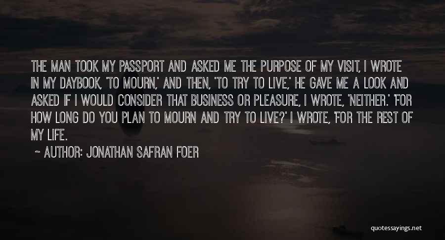 Business Plan Quotes By Jonathan Safran Foer