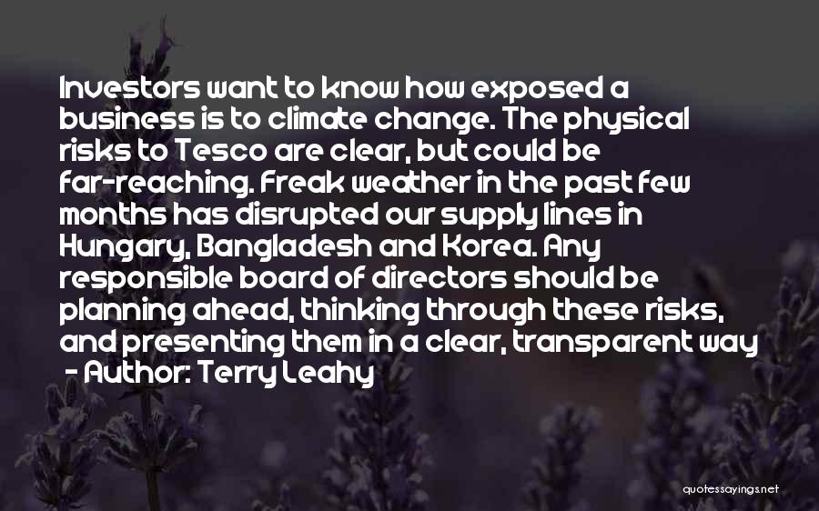 Business Planning Quotes By Terry Leahy