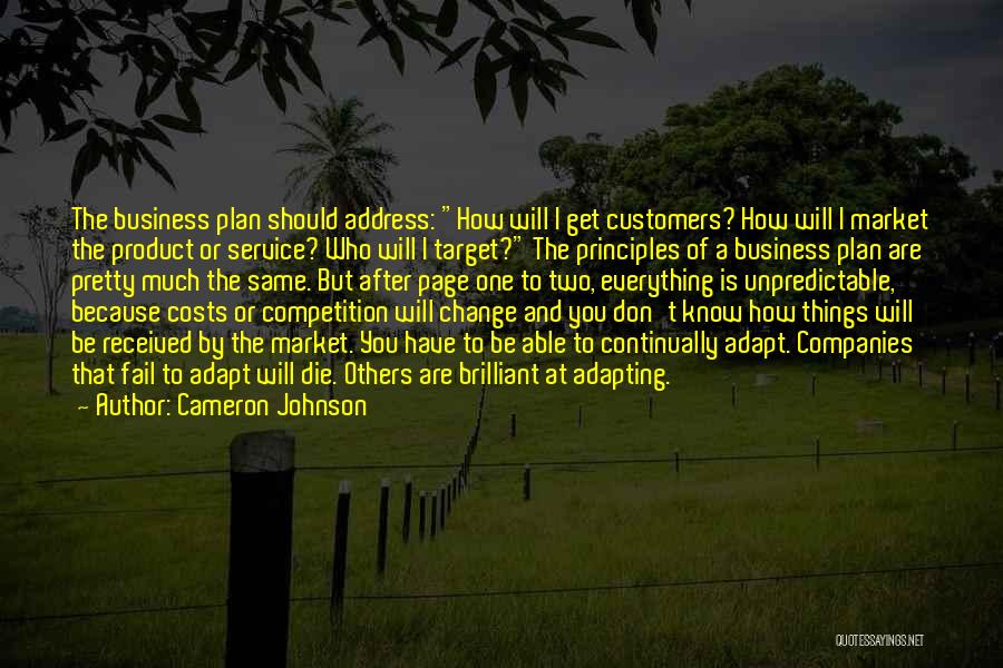 Business Principles Quotes By Cameron Johnson