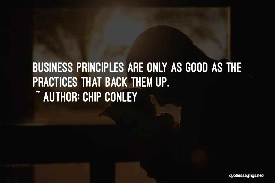 Business Principles Quotes By Chip Conley