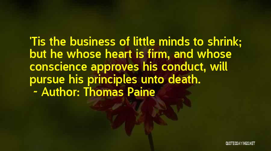 Business Principles Quotes By Thomas Paine