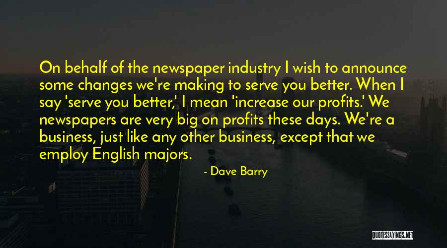 Business Profits Quotes By Dave Barry