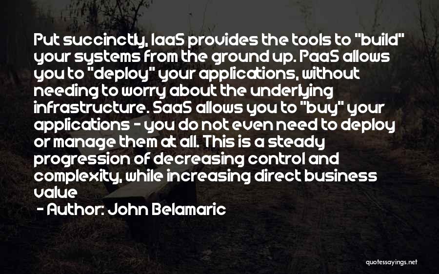 Business Progression Quotes By John Belamaric