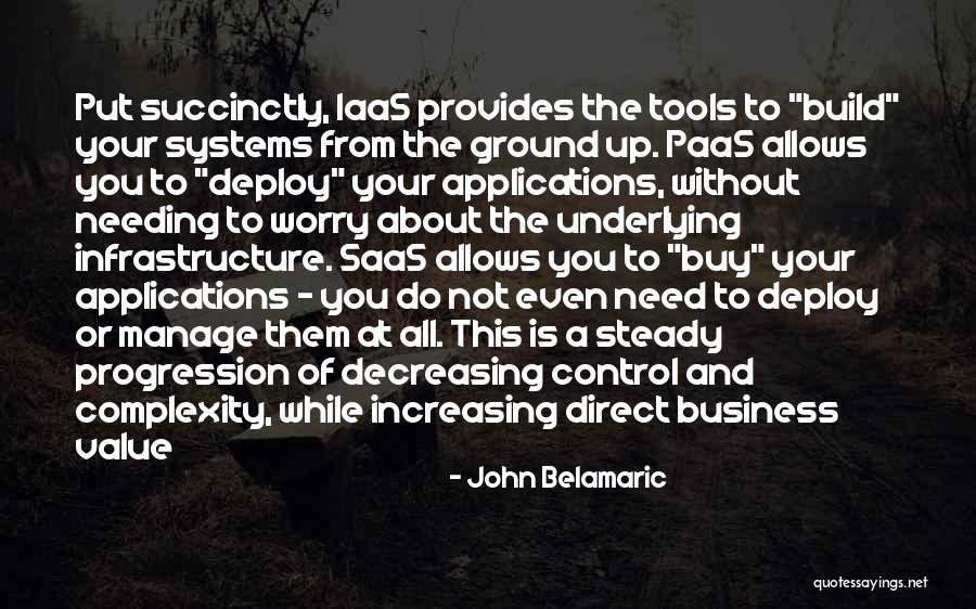 Business Progression Quotes By John Belamaric