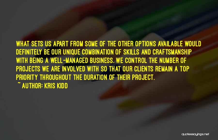 Business Projects Quotes By Kris Kidd