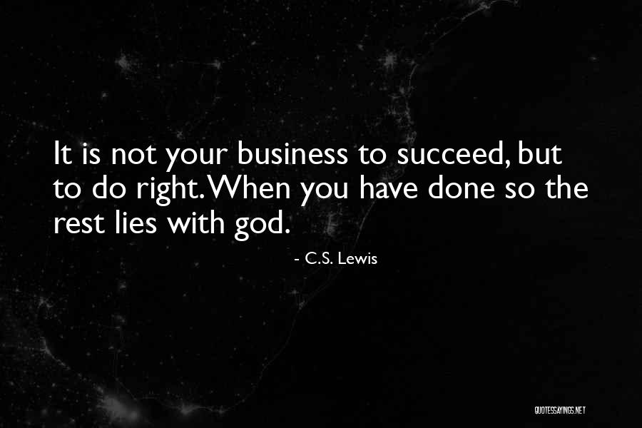 Business Quotes By C.S. Lewis