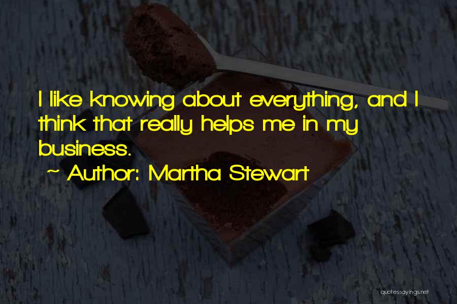 Business Quotes By Martha Stewart