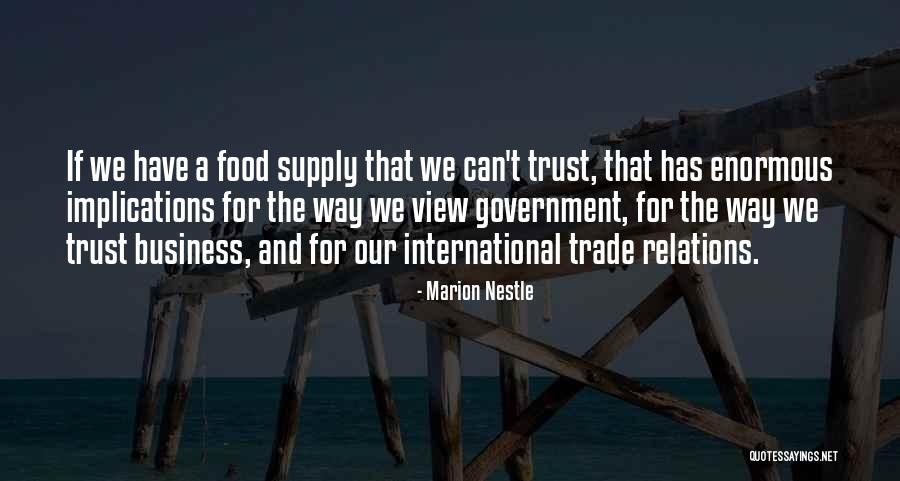 Business Relations Quotes By Marion Nestle Business Relations Quotes By Marion Nestle