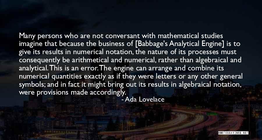 Business Results Quotes By Ada Lovelace