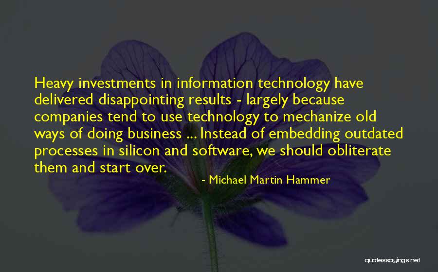 Business Results Quotes By Michael Martin Hammer