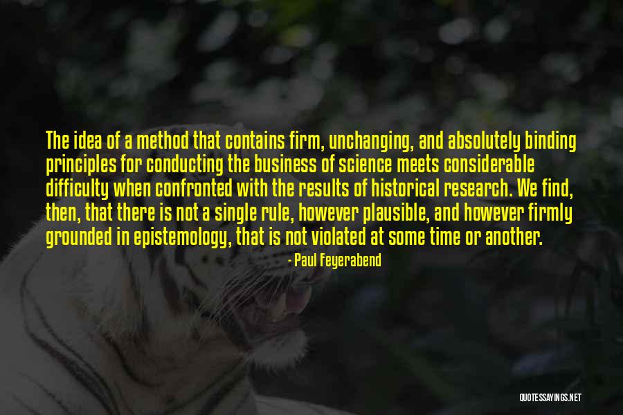 Business Results Quotes By Paul Feyerabend