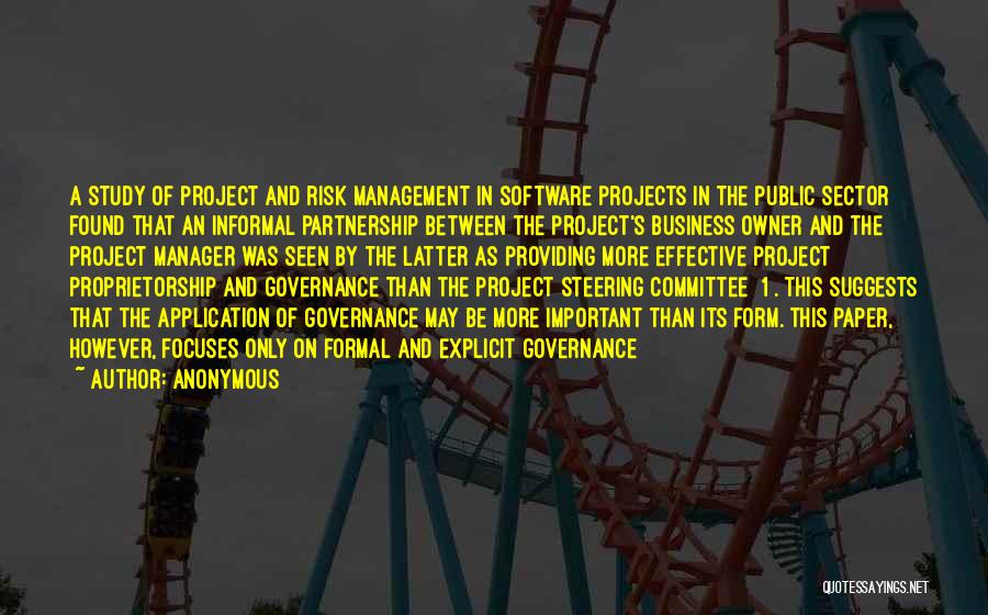 Business Risk Management Quotes By Anonymous