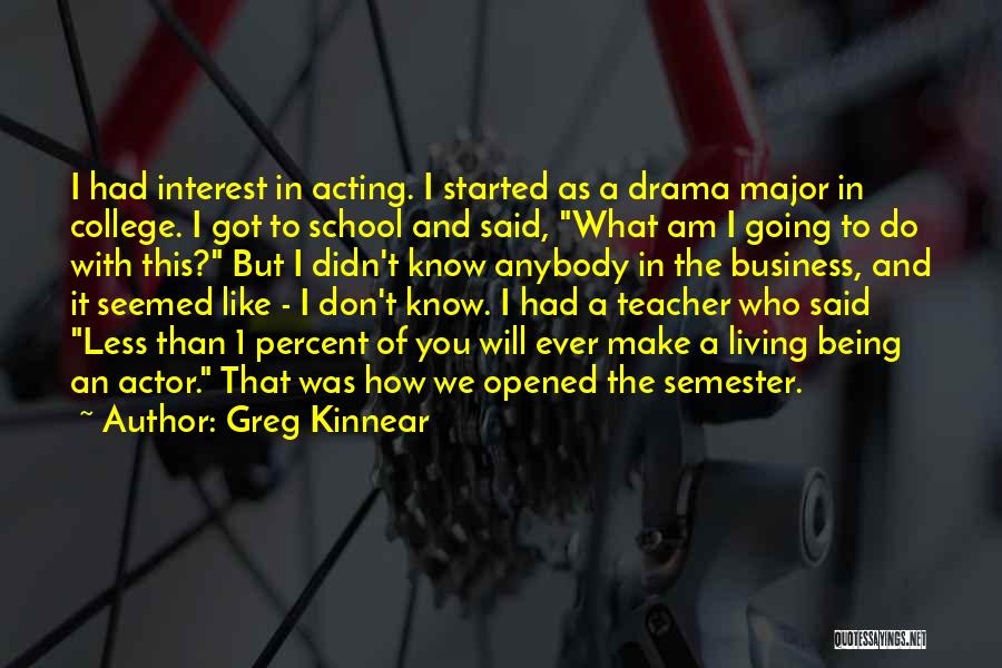 Business School Quotes By Greg Kinnear