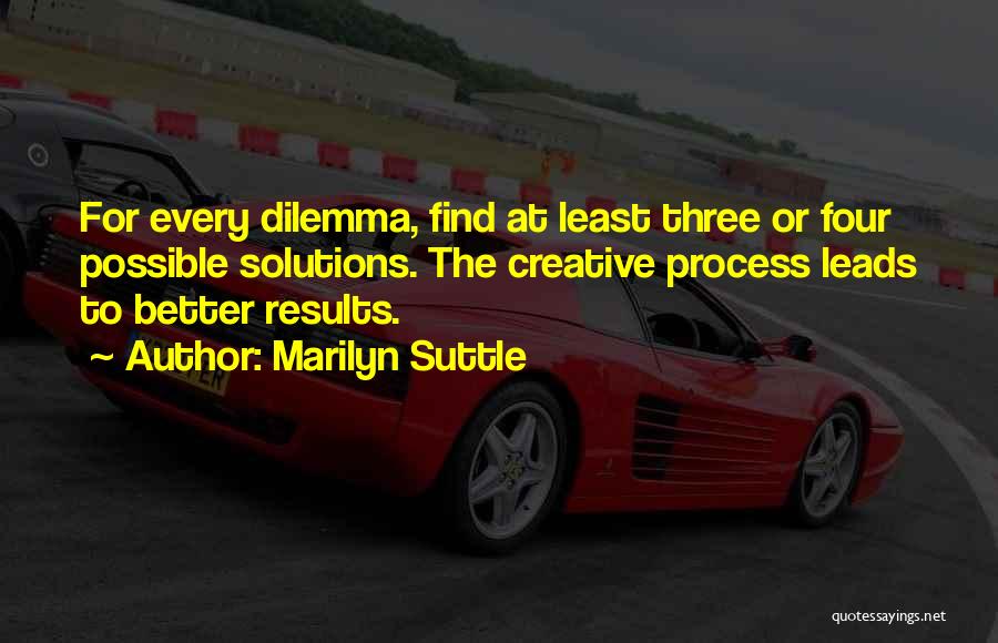 Business Solutions Quotes By Marilyn Suttle