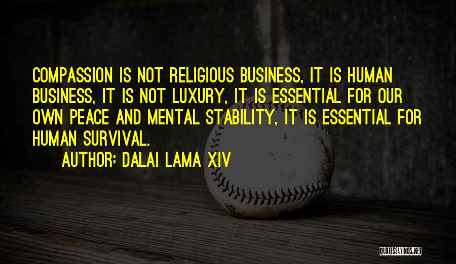 Business Stability Quotes By Dalai Lama XIV