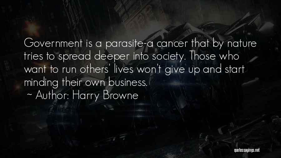 Business Start Up Quotes By Harry Browne