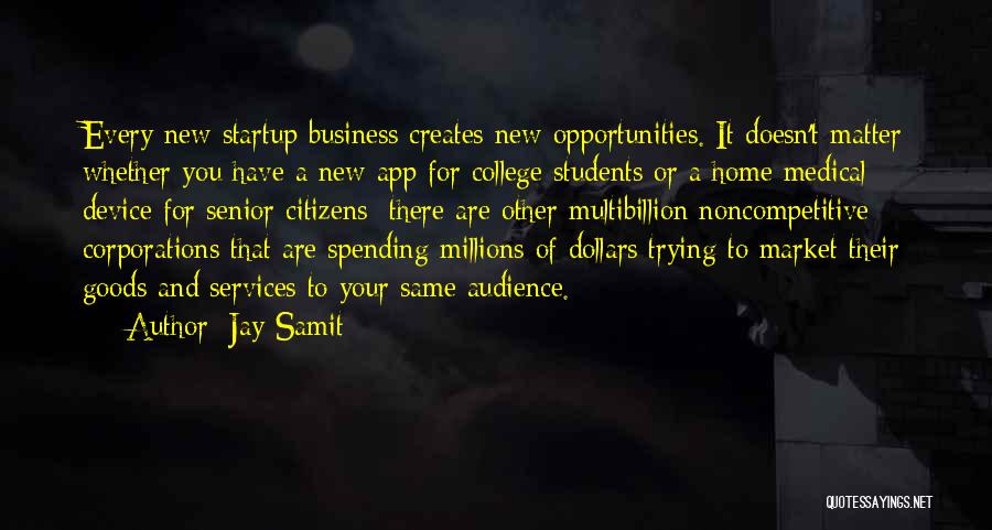 Business Startup Quotes By Jay Samit