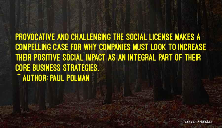 Business Strategies Quotes By Paul Polman
