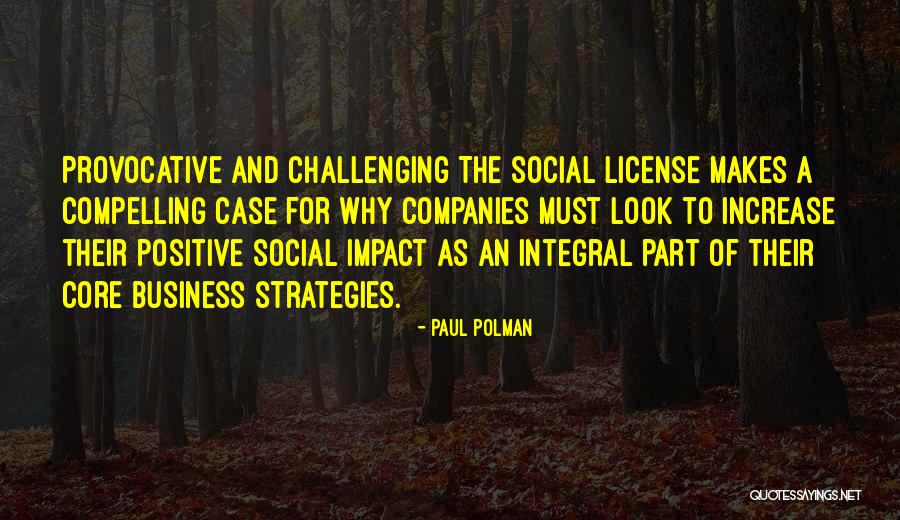 Business Strategies Quotes By Paul Polman