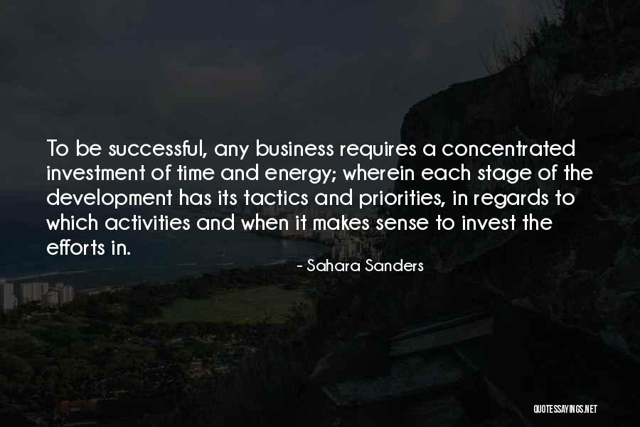 Business Strategies Quotes By Sahara Sanders