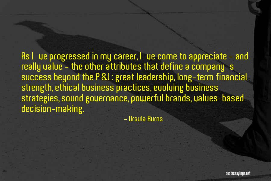 Business Strategies Quotes By Ursula Burns