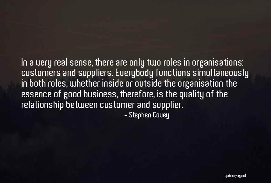 Business Supplier Quotes By Stephen Covey