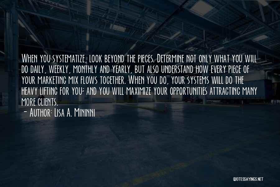 Business Systems Quotes By Lisa A. Mininni