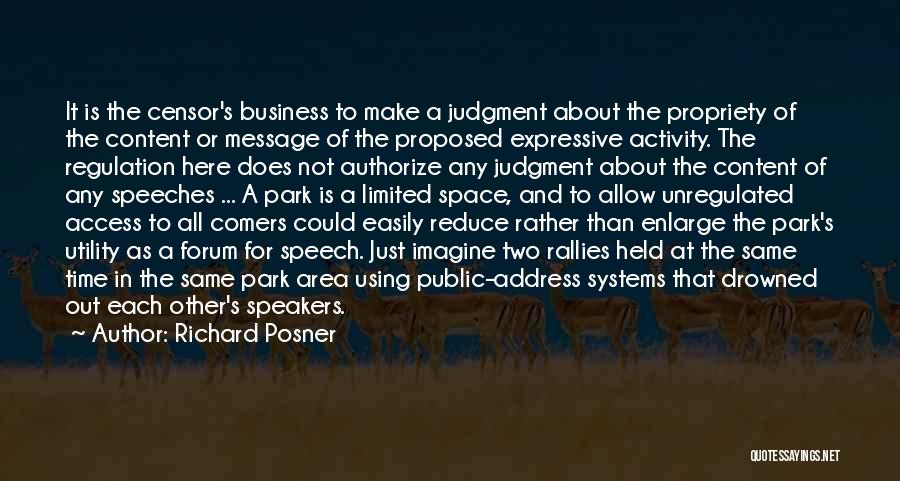 Business Systems Quotes By Richard Posner