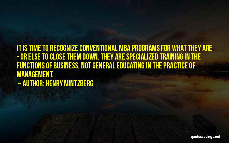 Business Time Management Quotes By Henry Mintzberg