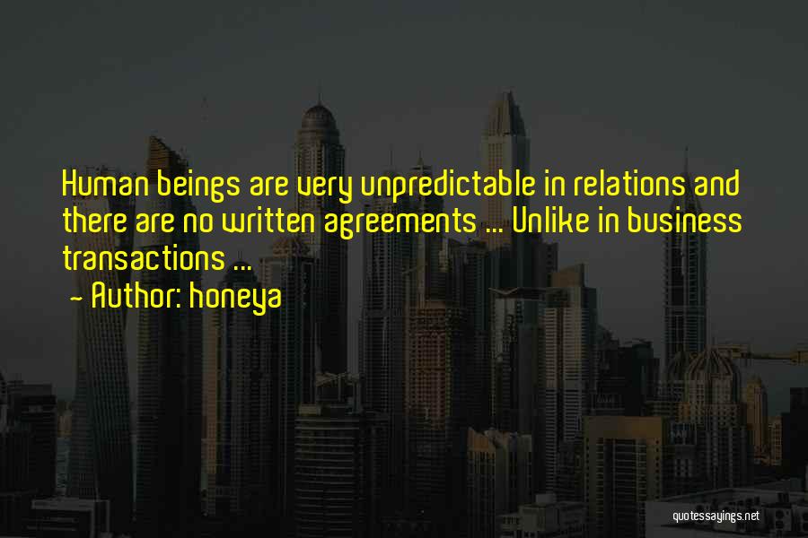 Business Transactions Quotes By Honeya