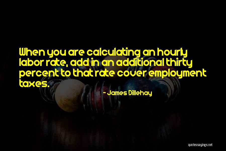 Business Vs Employment Quotes By James Dillehay