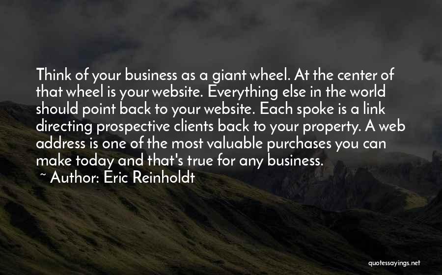 Business Website Quotes By Eric Reinholdt