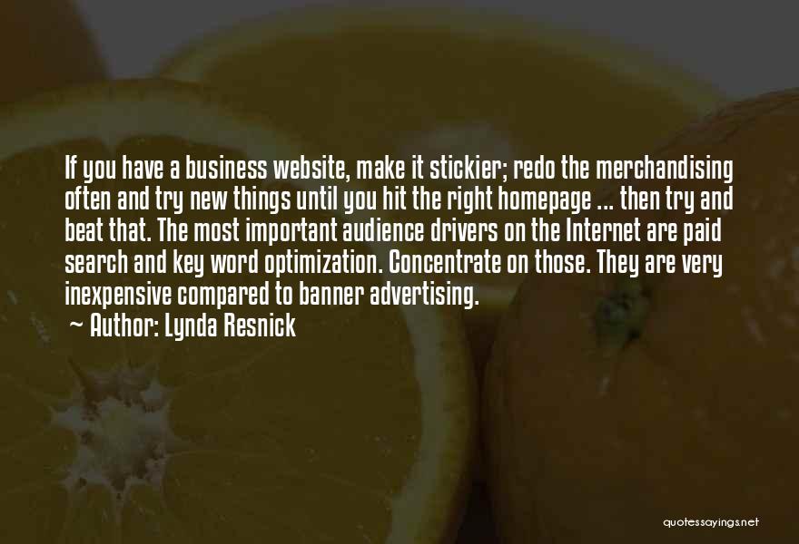 Business Website Quotes By Lynda Resnick